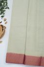 Mysore Crepe Off White Saree