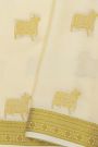 Mysore Crepe Cream Saree