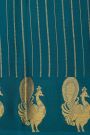 Mysore Crepe Teal Blue Saree