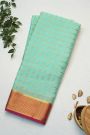 Mysore Crepe Sky Blue Saree