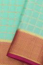 Mysore Crepe Sky Blue Saree