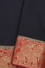 Mysore Crepe Black Saree