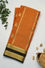 Mysore Crepe Orange Saree