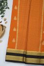 Mysore Crepe Orange Saree