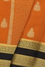 Mysore Crepe Orange Saree