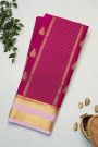 Mysore Crepe Magenta Saree