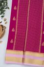 Mysore Crepe Magenta Saree