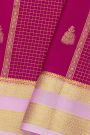 Mysore Crepe Magenta Saree