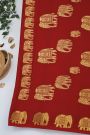 Mysore Crepe Maroon Saree
