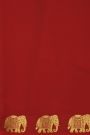 Mysore Crepe Maroon Saree