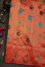 Gadwal Silk Peacock Blue Saree