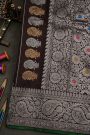 Gadwal Silk Dark Brown Saree