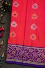 Gadwal Silk Peach Saree