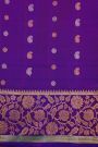 Gadwal Silk Peach Saree