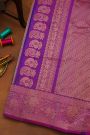 Gadwal Silk Peacock Blue Saree