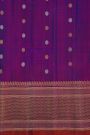 Gadwal Silk Peacock Blue Saree