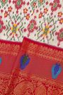 Gadwal Silk White Saree