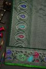 Gadwal Silk Bottle Green Saree