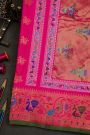 Gadwal Silk Pink Saree