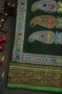 Gadwal Silk Bottle Green Saree