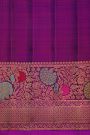 Gadwal Silk Peacock Blue Saree