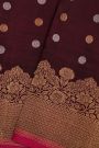 Gadwal Silk Wine Saree