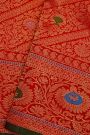 Gadwal Silk Red Saree