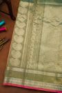 Gadwal Silk Peach Saree