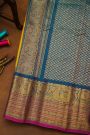 Gadwal Silk Mustard Yellow Saree