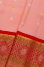 Gadwal Silk Peach Saree
