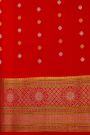 Gadwal Silk Peach Saree