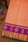 Gadwal Silk Peach Saree