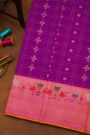 Gadwal Silk Purple Saree