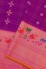 Gadwal Silk Purple Saree