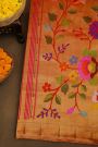 Paithani Silk Red Saree