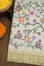 Paithani Silk Off White Saree