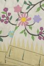 Paithani Silk Off White Saree