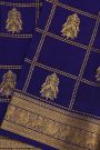 Mysore Crepe Navy Blue Saree