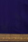 Mysore Crepe Navy Blue Saree