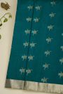 Coimbatore Soft Silk Teal Blue Saree