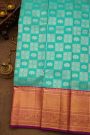 Kancheepuram Silk Sky Blue Saree