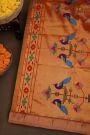 Paithani Silk Bottle Green Saree