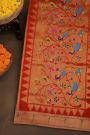 Paithani Silk Bottle Green Saree