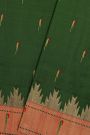 Paithani Silk Bottle Green Saree