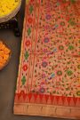 Paithani Silk Parrot Green Saree