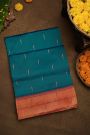 Paithani Silk Peacock Blue Saree