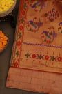 Paithani Silk Navy Blue Saree