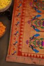 Paithani Silk Royal Blue Saree