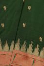 Paithani Silk Bottle Green Saree