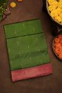 Paithani Silk Bottle Green Saree